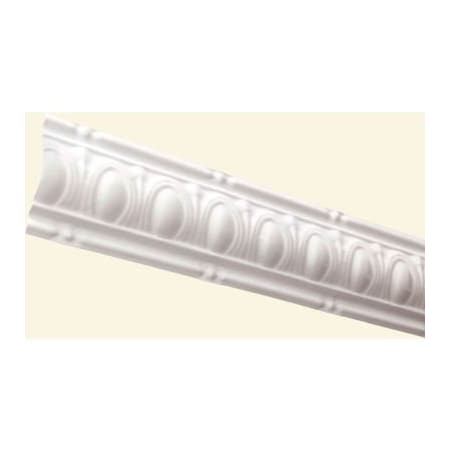 Acoustic Ceiling Products Great Lakes Tin 48" Huron Tin Crown Molding in Matte White - 195-01